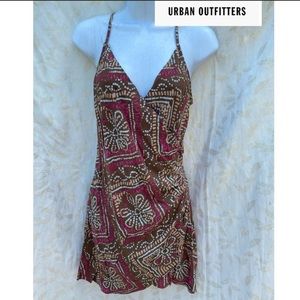 Urban Outfitters Coastline Gauze Ruched Mini Dress